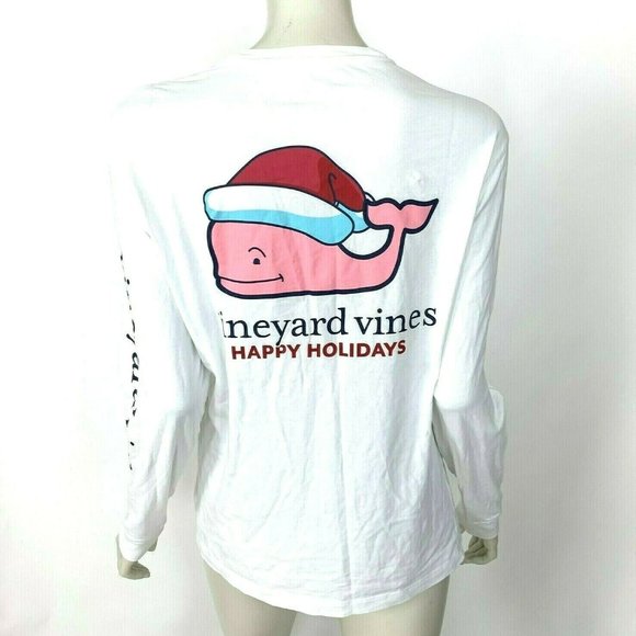 Vineyard Vines Graphic‎ Pocket Tee Shirt Santa - Picture 1 of 8